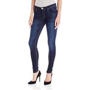 Hudson Lilly Midrise Ankle Skinny Jeans Dark Wash